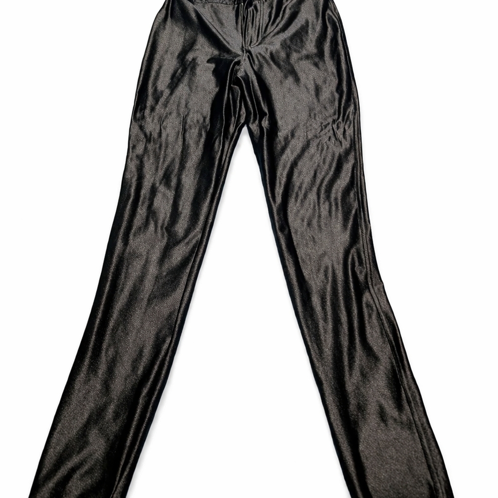 American Apparel Black Shiny Disco Pants